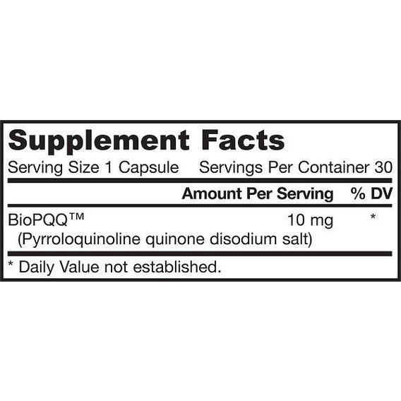 Антиоксидант PQQ Jarrow Formulas PQQ Pyrroloquinoline Quinone 10 мг 30 Caps - фото 2