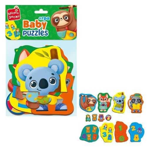 Пазлы Vladi Toys Беби MAXI VT1722-23 с игрой Игрушки в пакете (4820234764587)