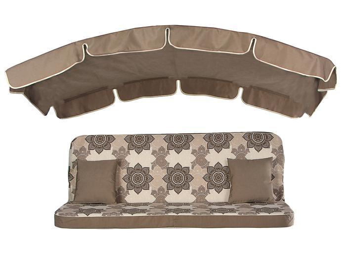 Комплект м'який до гойдалки Ost-Fran Malta Коричневий (2958) - фото 1 Комплект м'який до гойдалки Ost-Fran Malta Коричневий (2958) - фото 1