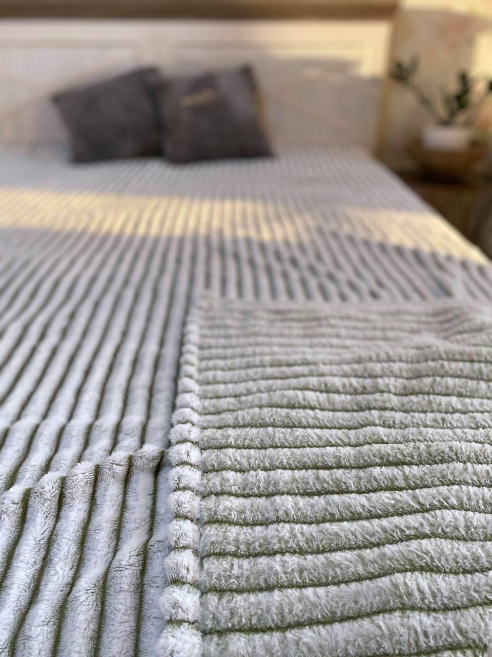 Плед плюшевий 200х230 см Бежевий (Д-Mpled003/3-04) - фото 2