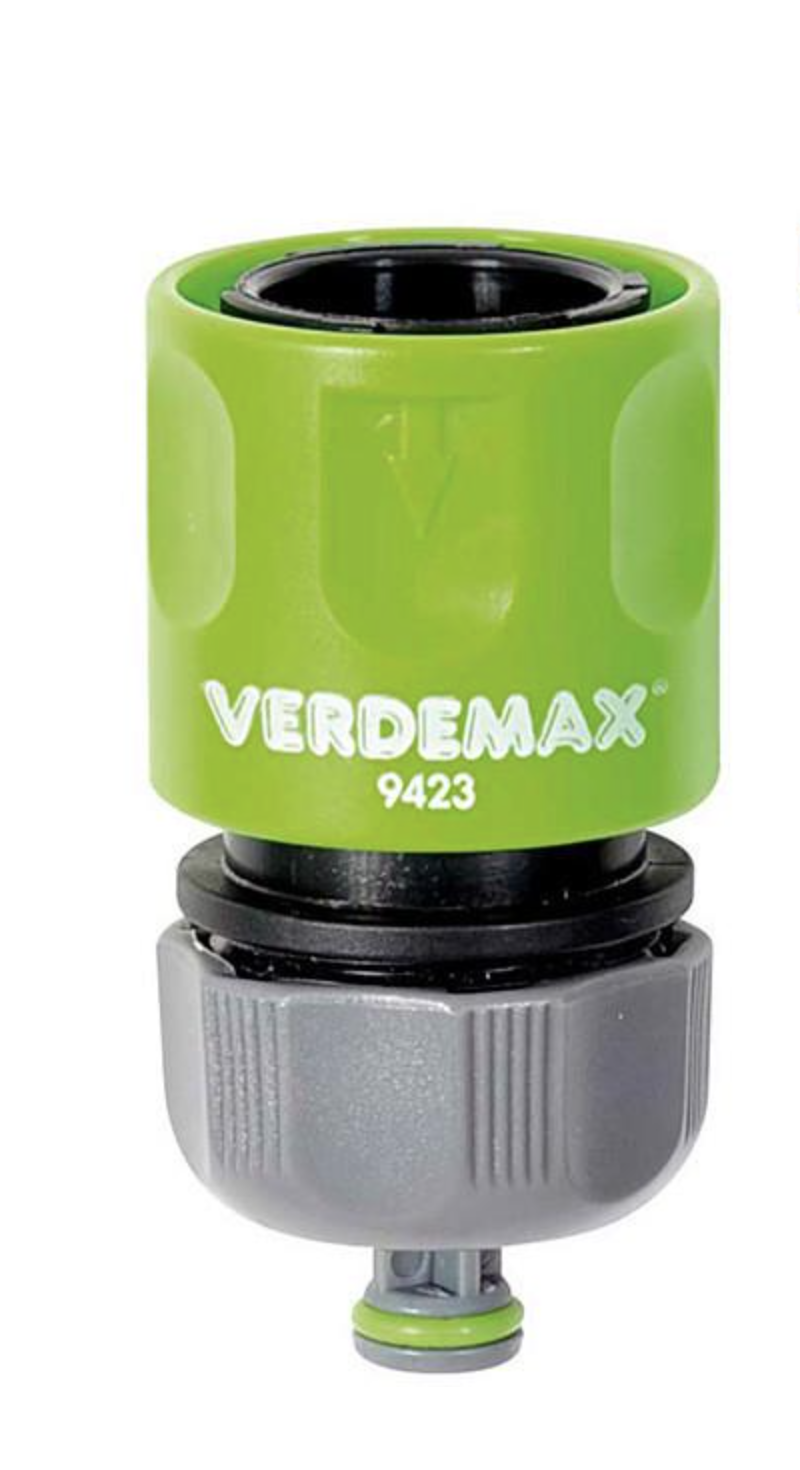 Соединитель с перекрыванием воды для шланга Verdemax пластиковый ø 1/2" (CNT00012472)