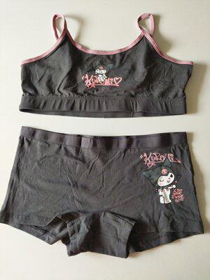 Комплект білизни на дівчинку C&A Kuromi 170-176 см Сірий (30782458)