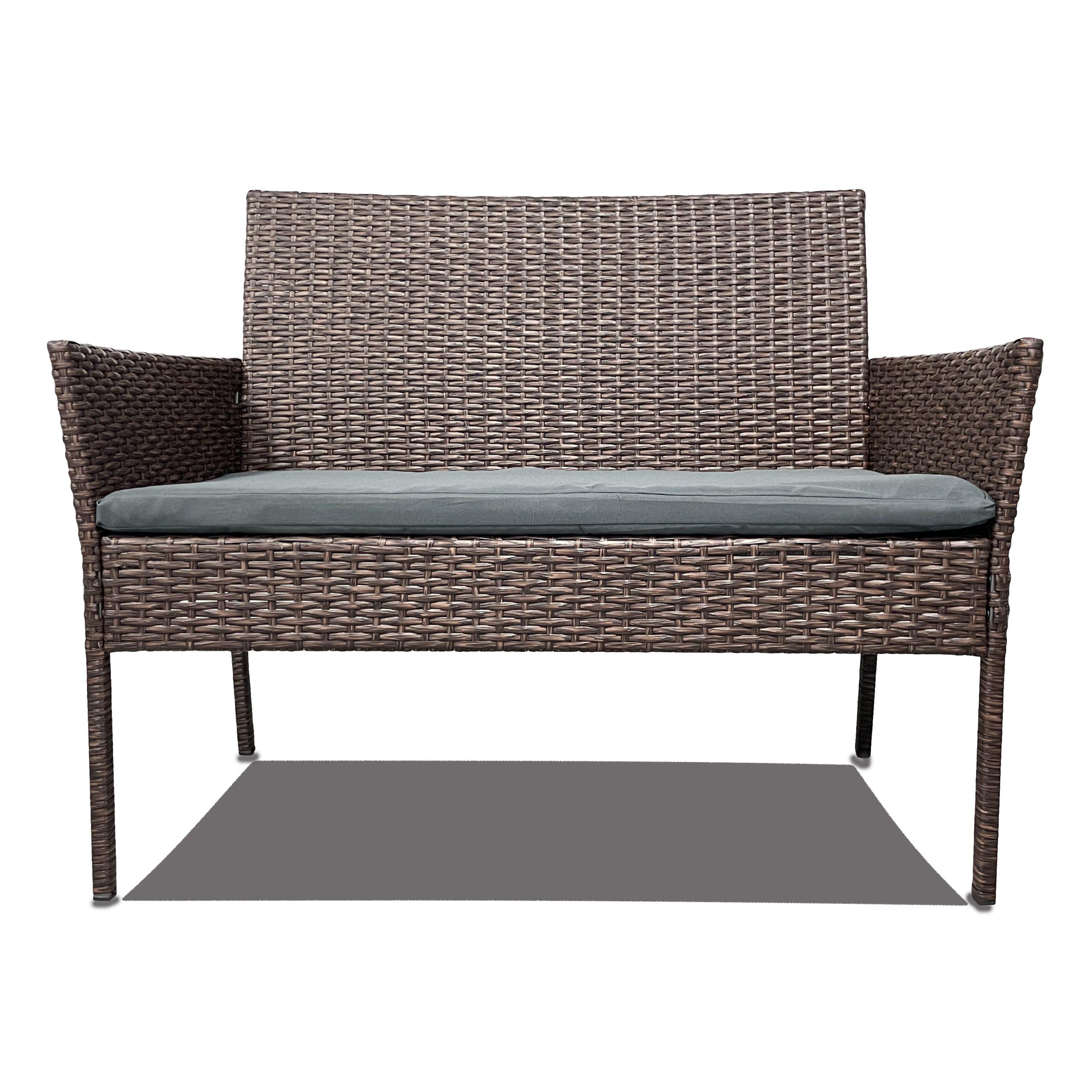 Диван садовий з ротангу Loft Lounge "Класік" Темно-коричневий (3.1 Brown)