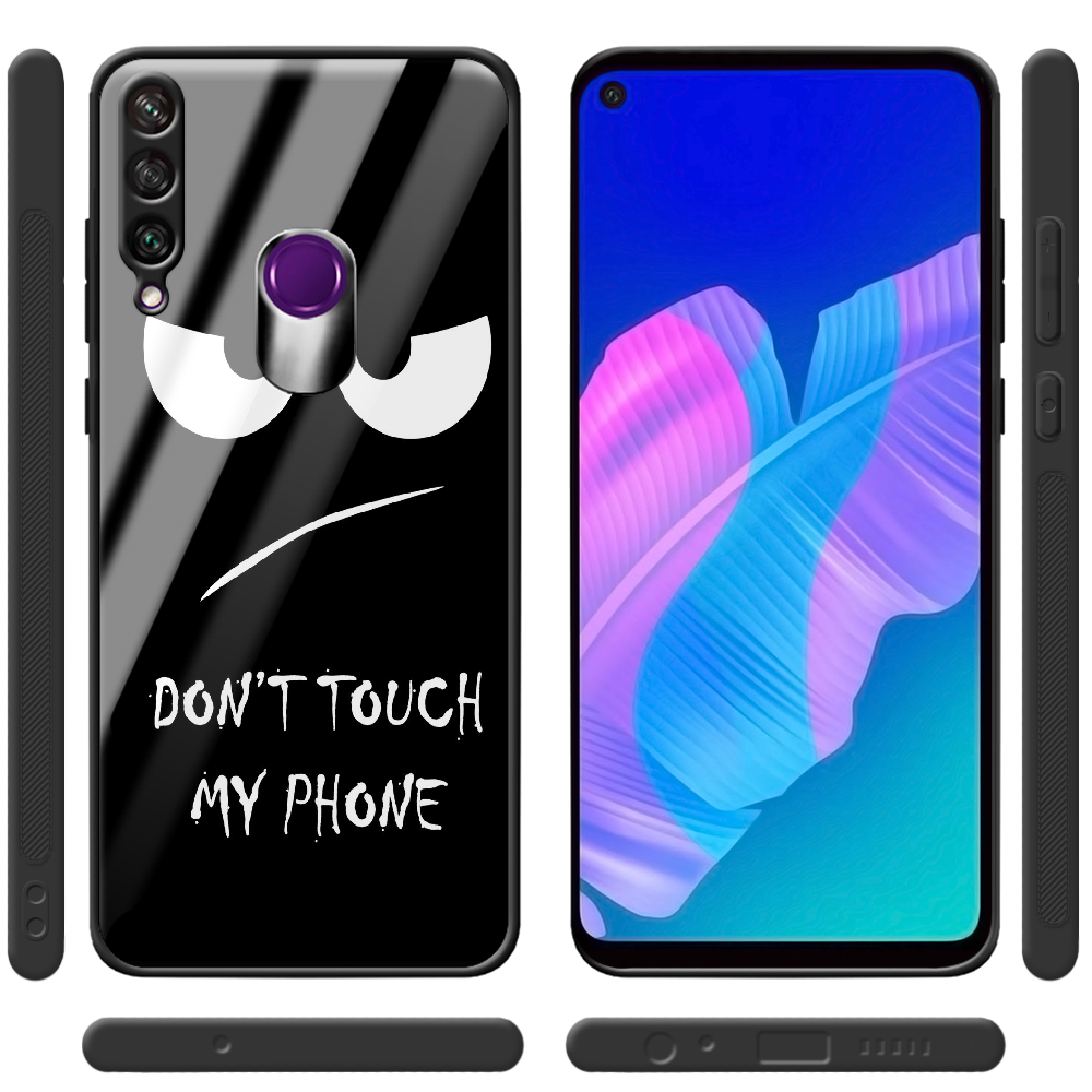 Чохол BoxFace Huawei Y6p Don't Touch my Phone Чорний силікон зі склом (40017-up535-40863) - фото 2