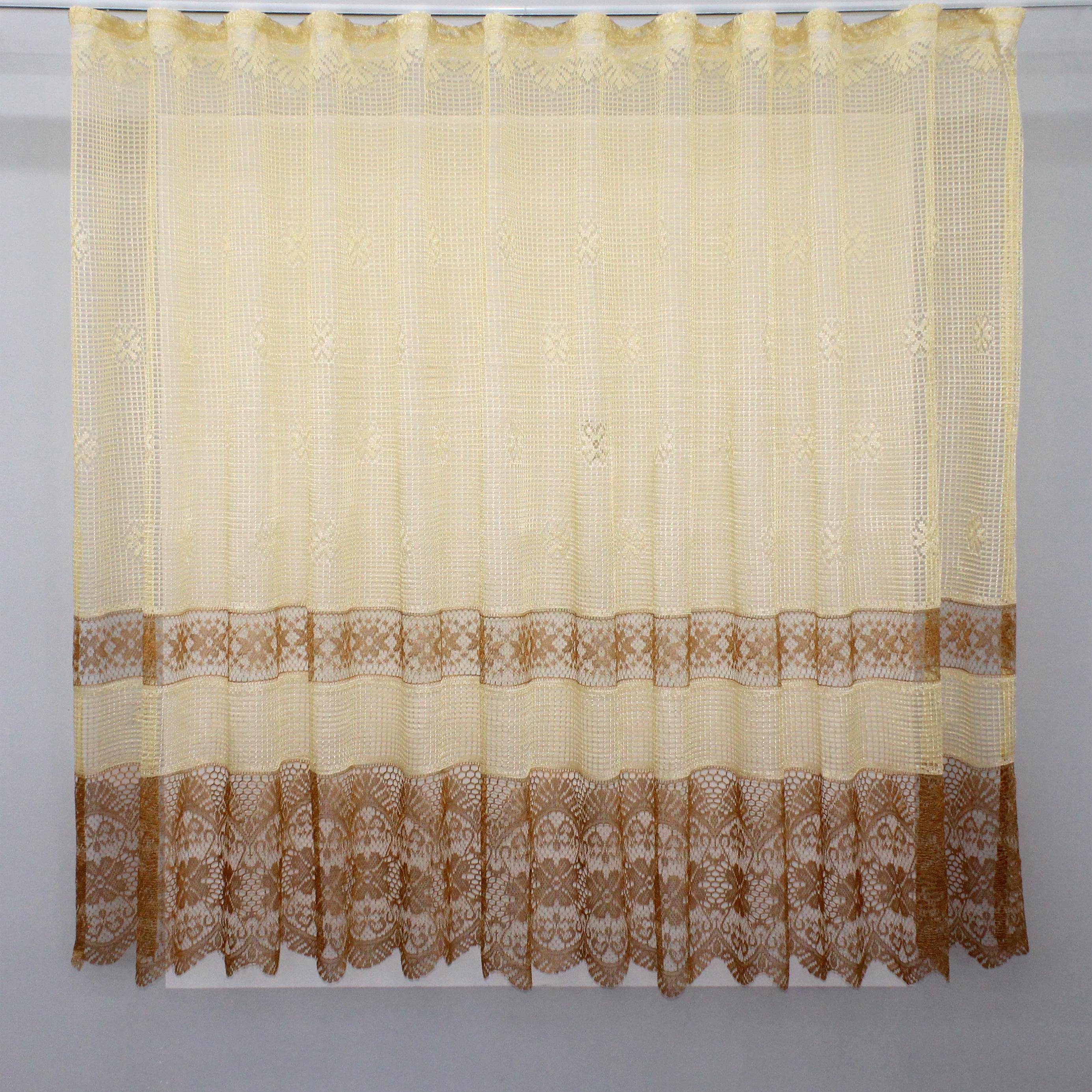 Тюль VR-Textil 839т Juli Сетка 300х150 см Карамельный/Светло-коричневый (40-559)