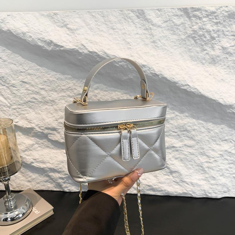 Женская сумка Vanity Bag 10484 кросс-боди на цепочке Серый (27484637)