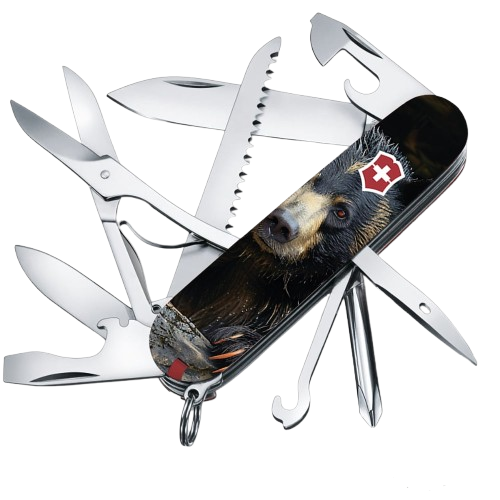 Нож складной многофункциональный Victorinox FIELDMASTER ANIMAL Черный медведь 16 функций 91x26x20 мм (Vx14713.3_F1100pw) Нож складной многофункциональный Victorinox FIELDMASTER ANIMAL Черный медведь 16 функций 91x26x20 мм (Vx14713.3_F1100pw)