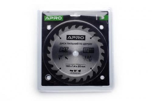 Диск пильный по дереву Apro 190х20х24T (830169)