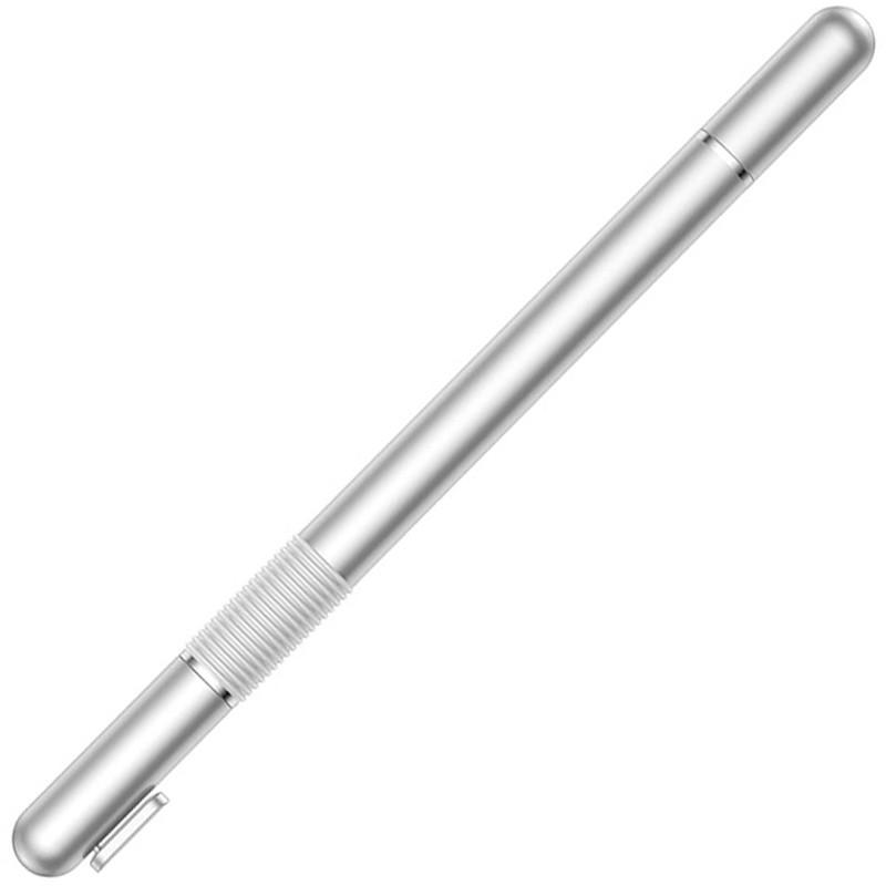 Ручка-стилус Baseus Golden Cudgel Capacitive Stylus Pen 2в1 Silver - фото 5