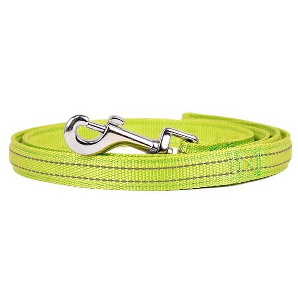 Повідець для собак світловідбиваючий Croci SOFT REFLECTIVE 120х2 см Зелений