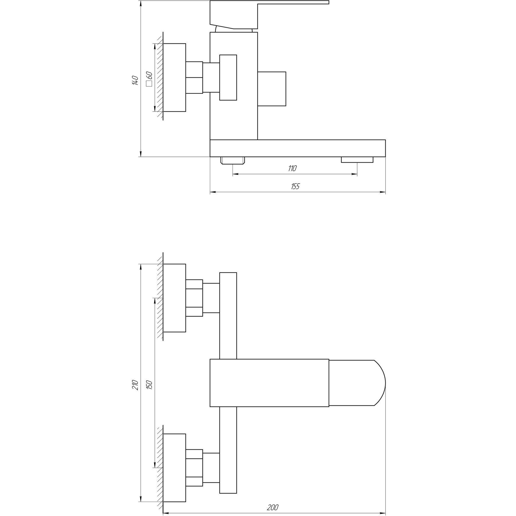 Змішувач для ванни Globus Lux SICILIA SBQ-102N-BB - фото 5