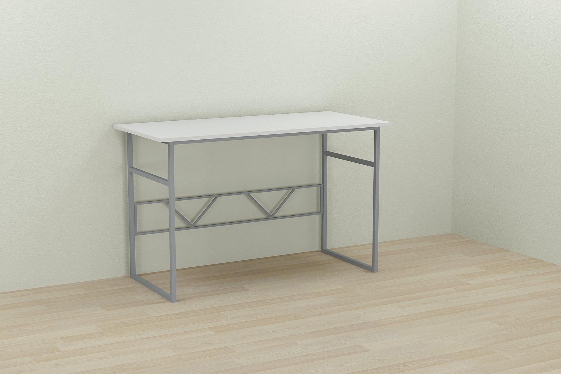 Стол компьютерный Ferrum-decor Райан ДСП 16 мм 75x140x70 см Серый/Белый (FRD-101641)