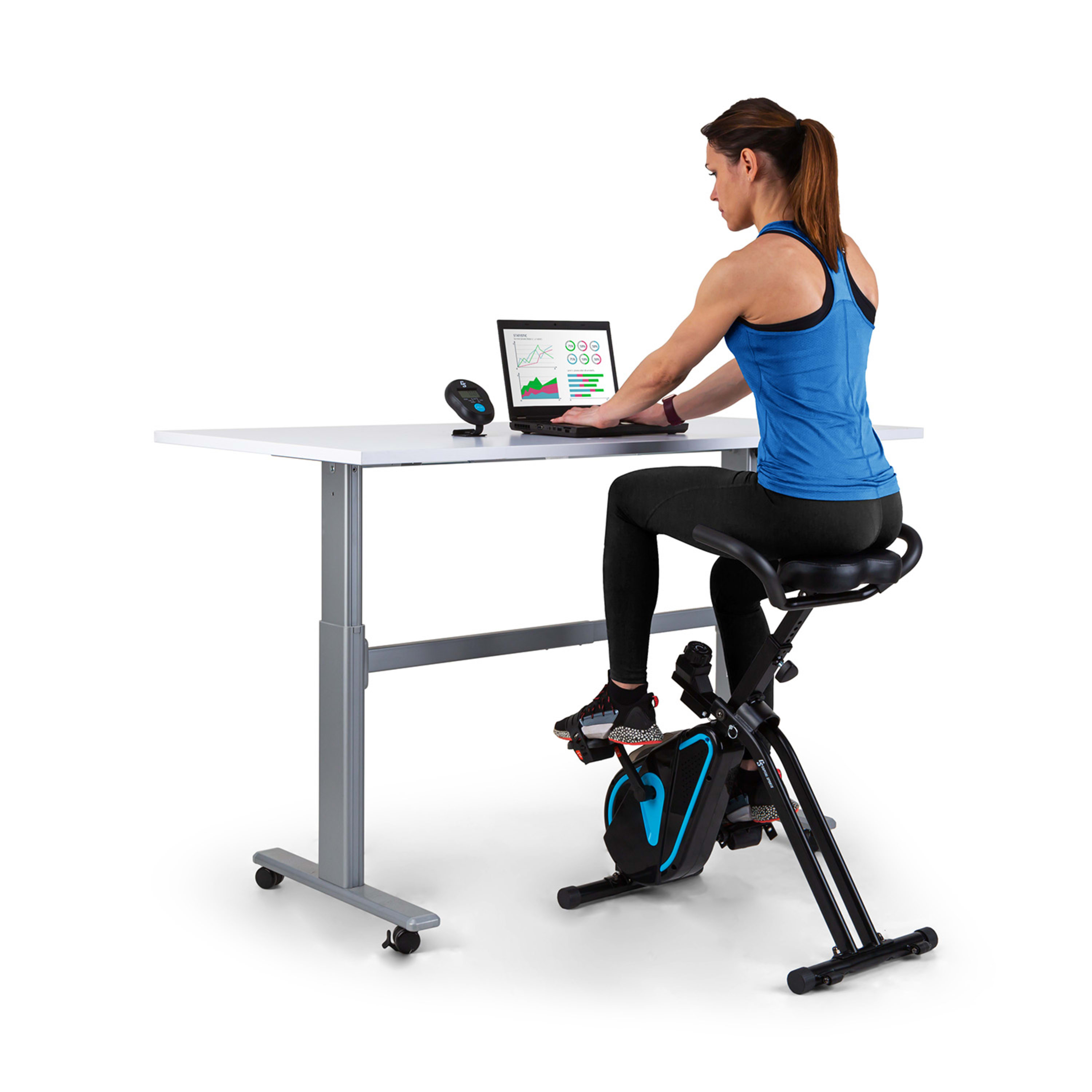 Велотренажер Capital Sports Azura Desk Bike з настільною консоллю (10035534) - фото 4