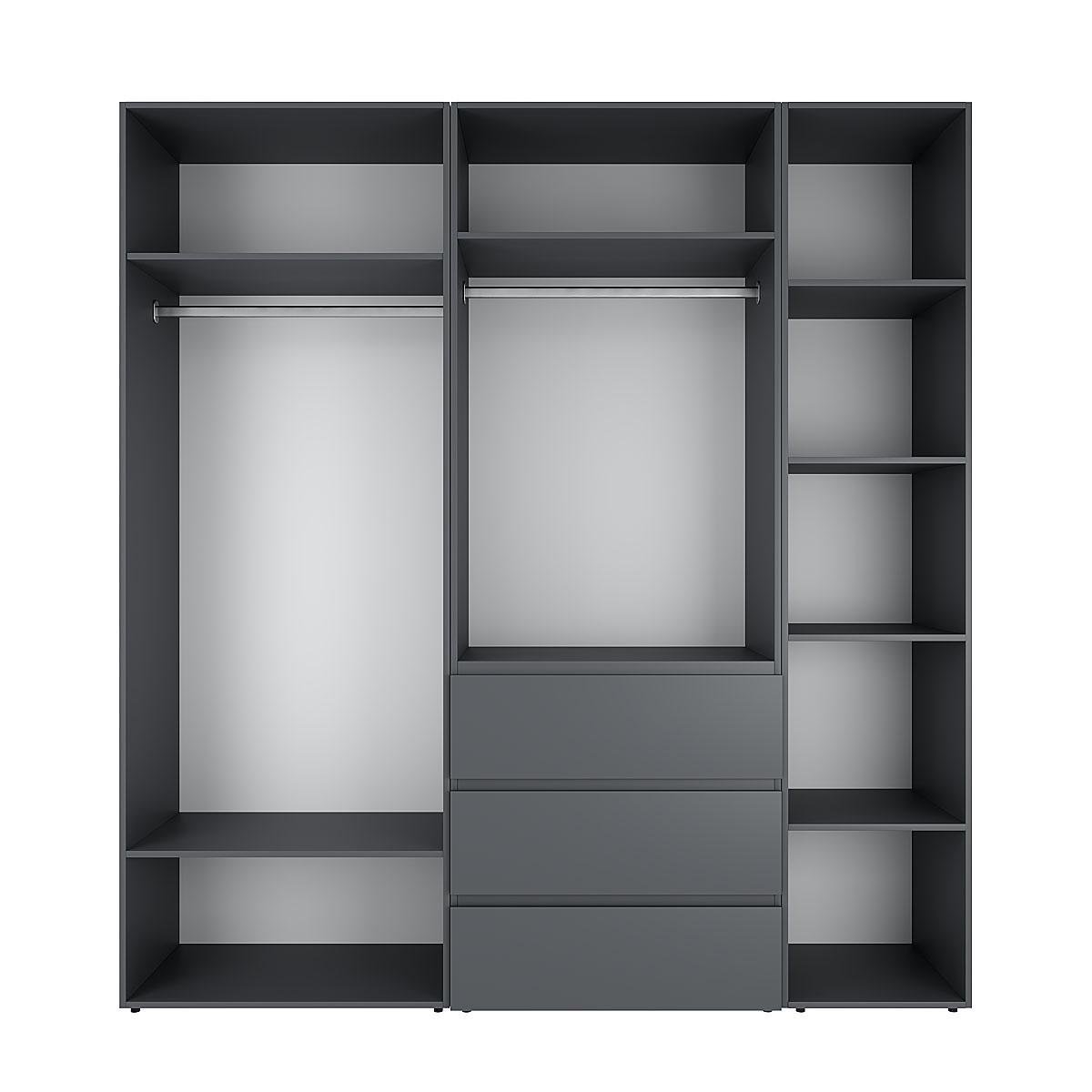 Шкаф распашной комбинированный ART IN HEAD №4 Light 2000x500x2200 мм Графит серый (GALTK047000000) - фото 2