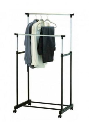 Стойка-вешалка Double Pole для одежды 10 вешалок Black - фото 3