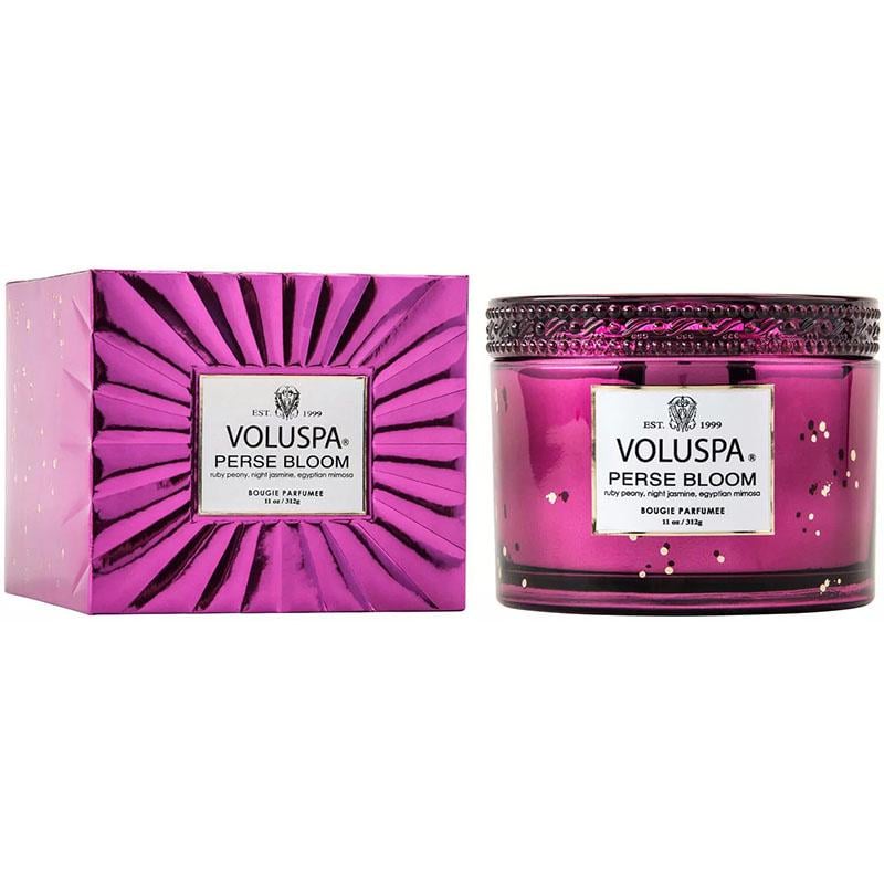 Свеча ароматическая Voluspa Vermeil Perse Bloom 312 г стеклянная шкатулка (111000779)
