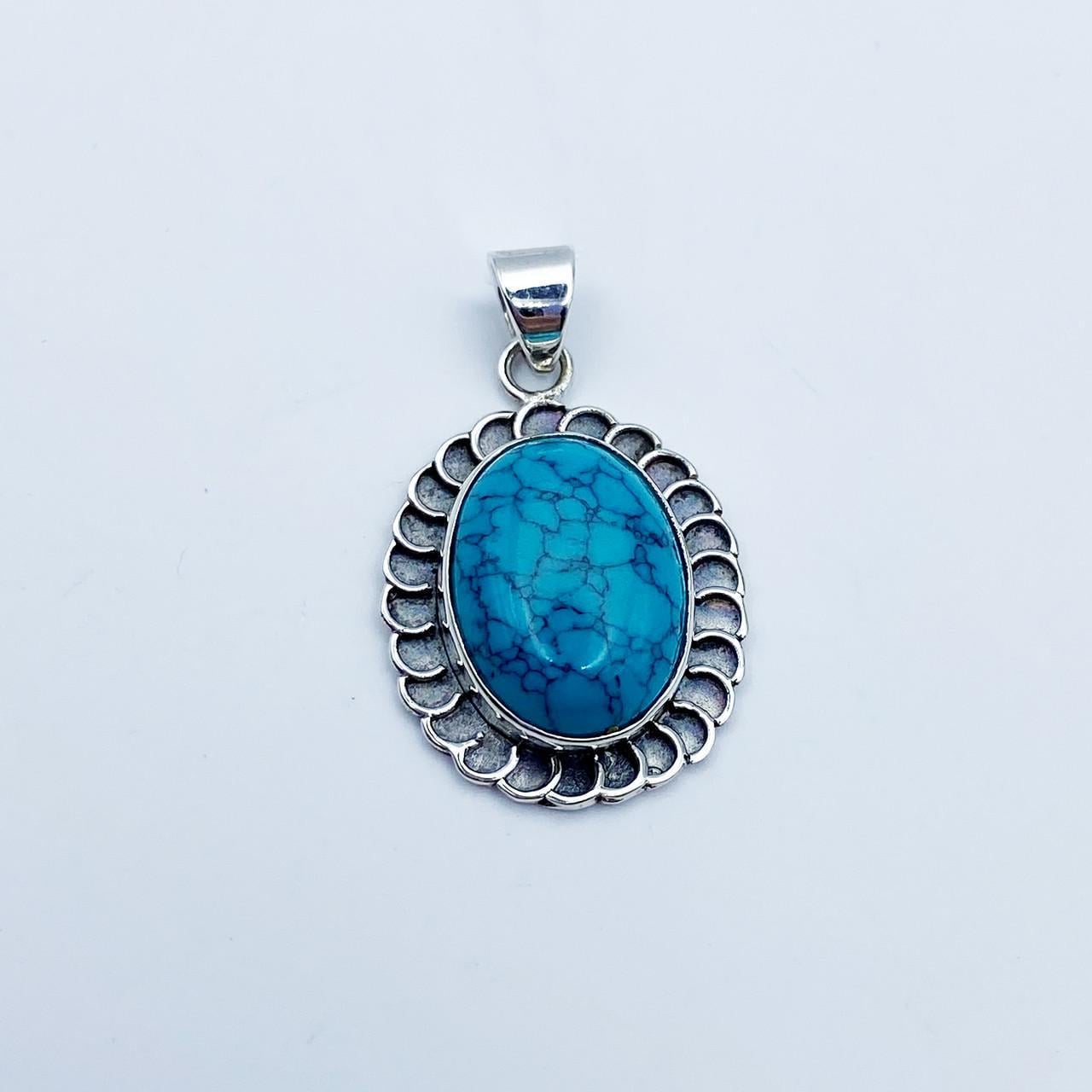 Серебряный кулон с бирюзой 3,07 г (2370989867)