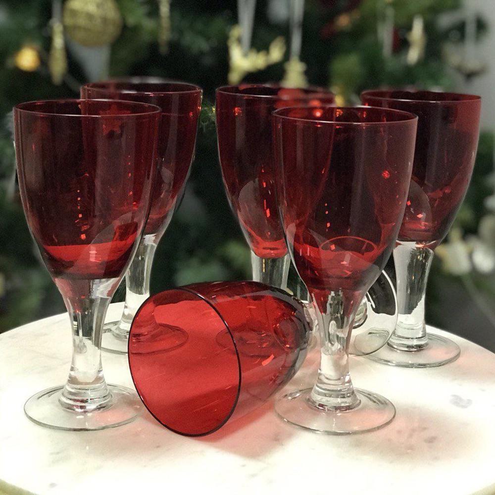 Набор бокалов для вина Пурпур 6 шт. 350 мл Красный (21-36509-10) - фото 7