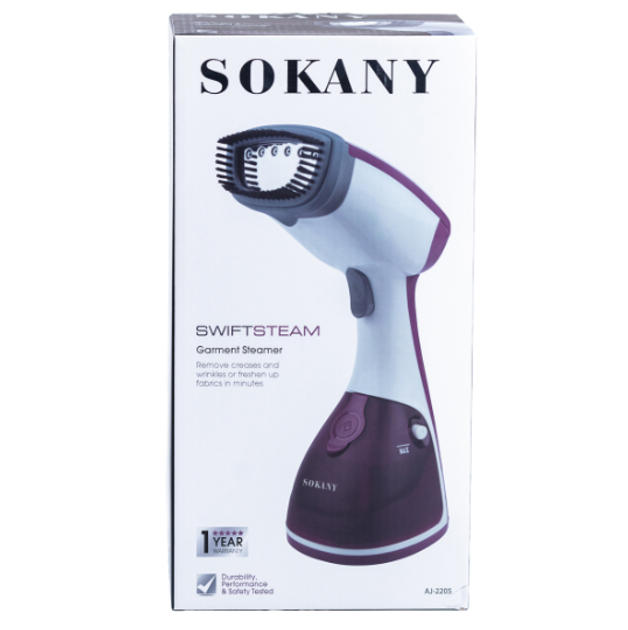 Отпариватель ручной Sokany AJ-2205 Фиолетовый (802277) - фото 4
