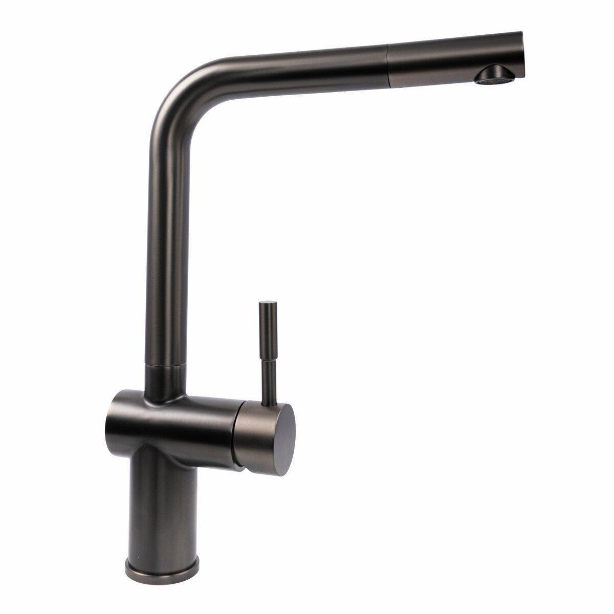 Смеситель кухонный Platinum PVD 8006 A-LI Черный (PLTM-SP000036106)