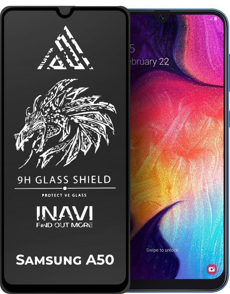 Стекло защитное Inavi Samsung Galaxy A50 A505 Full Glue (31233)
