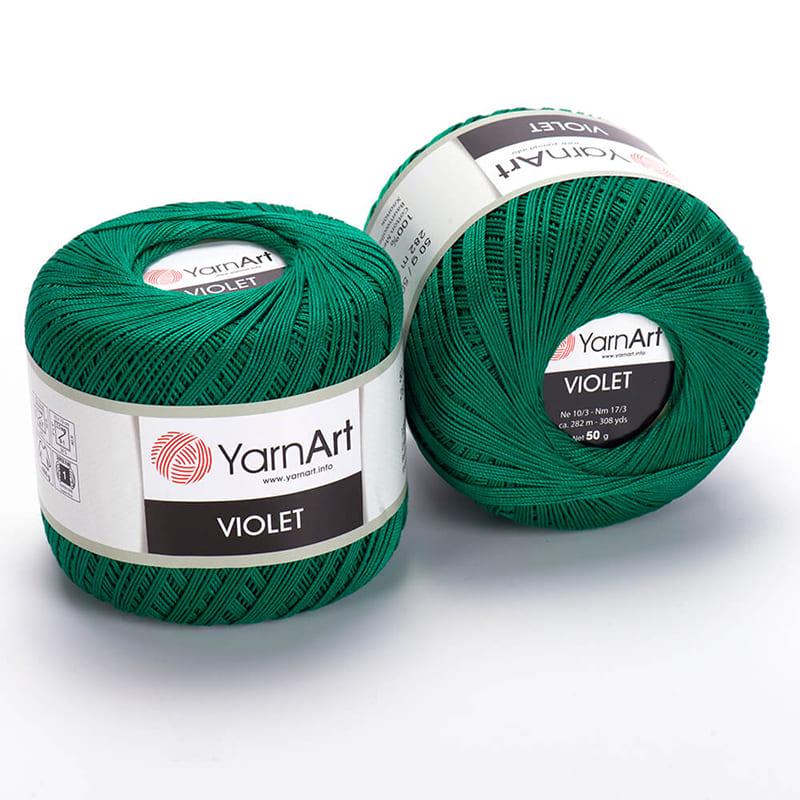 Пряжа YarnArt Violet 6334 Зеленый