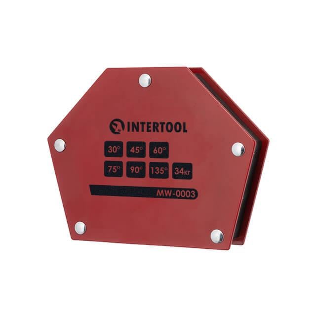 Тримач магнітний для зварювання трапеція Intertool MW-0003 30°/45°/60°/75°/90°/135° 34 кг 145х110х25 мм