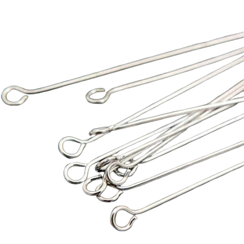 Булавка для бусин и подвесок 46 мм 10 шт. Silver