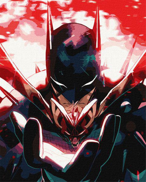 Картина по номерам Ideyka Batman Темный Рыцарь с красками металлик 40х50 см (Id-KHO8718)