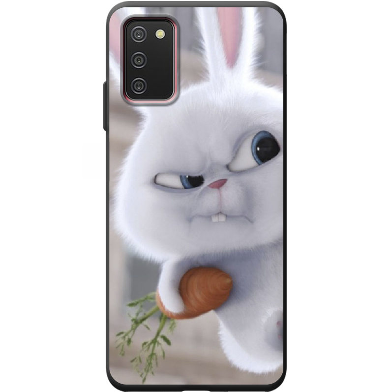 Чехол BoxFace Samsung Galaxy A03s (A037) Rabbit Snowball Черный силикон (43255-up1116-44047)