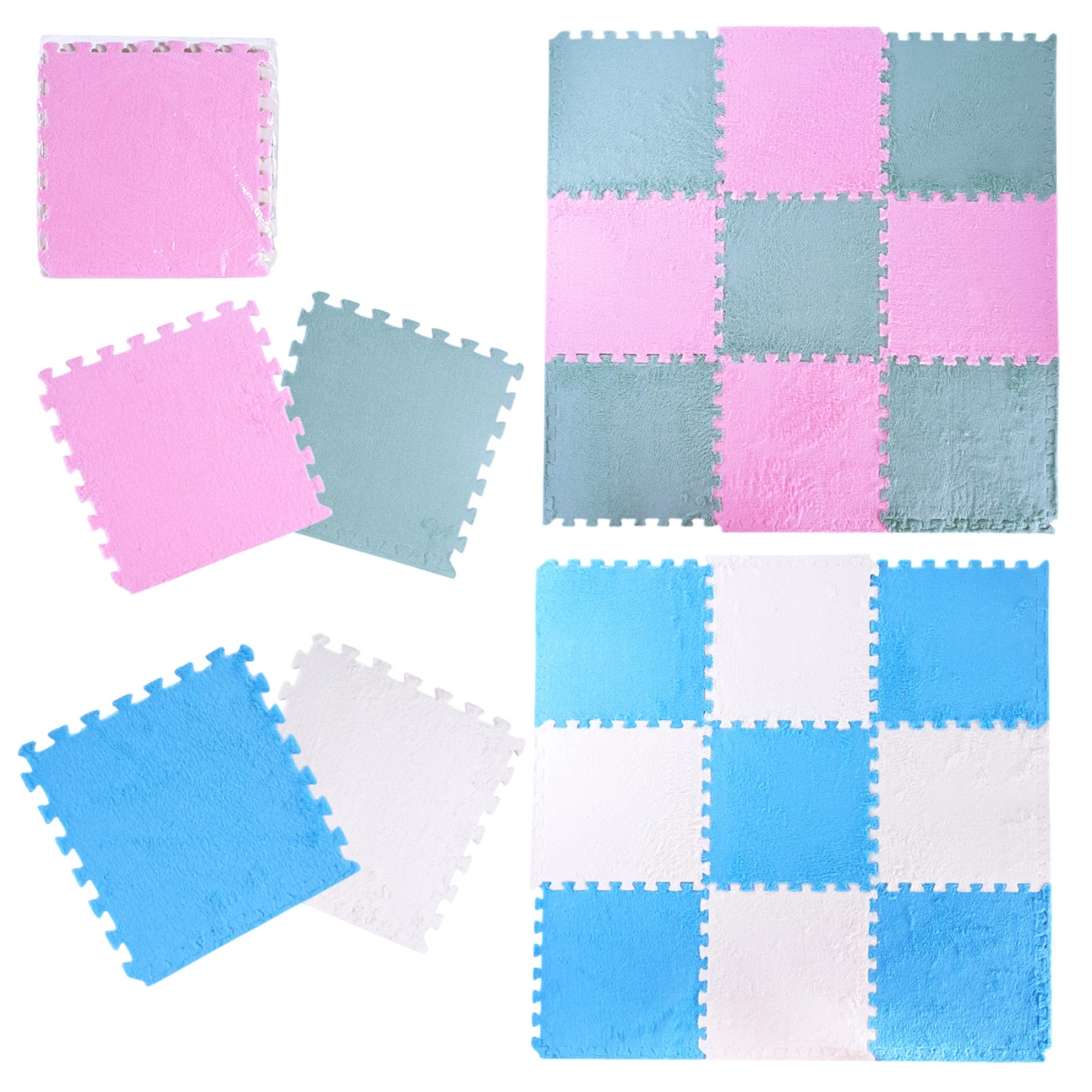 Дитячий ігровий килимок K9702 з м'яких модулів 9 елементів