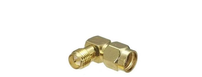 Перехідник RP-SMA-Male to RP-SMA-Female кутовий для антен FPV (00-00023300)