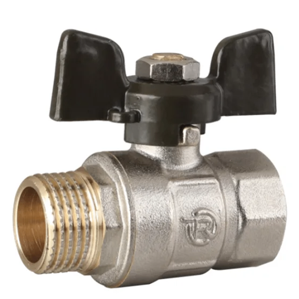 Кран шаровой REIGER+ 3/4 ВЗ прямой латунь (6554248)