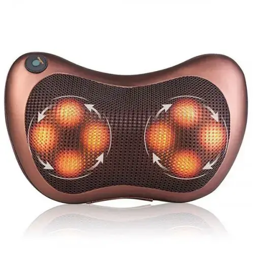 Подушка массажная Massage pillow CHM-8028 для спины и шеи 8 роликов (1978099957) - фото 4