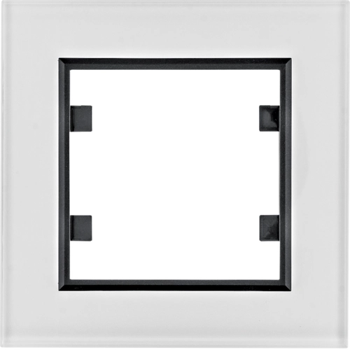 Рамка одноместная Hager Lumina Passion Белое стекло (WL9010)