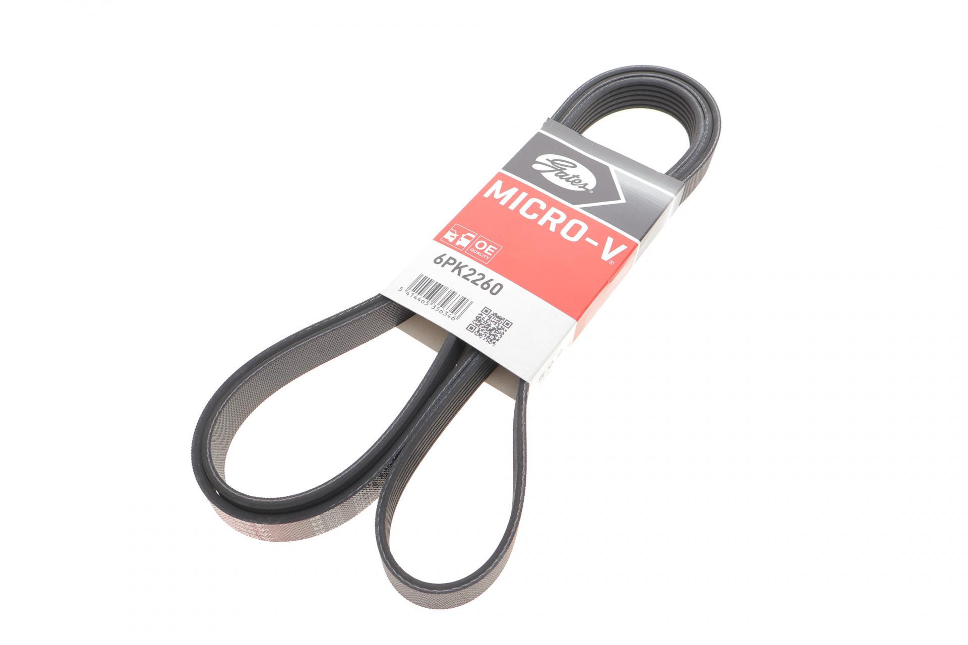 Ремень генератора GATES MB Sprinter CDI -AC з обводним роликом (6PK2260)