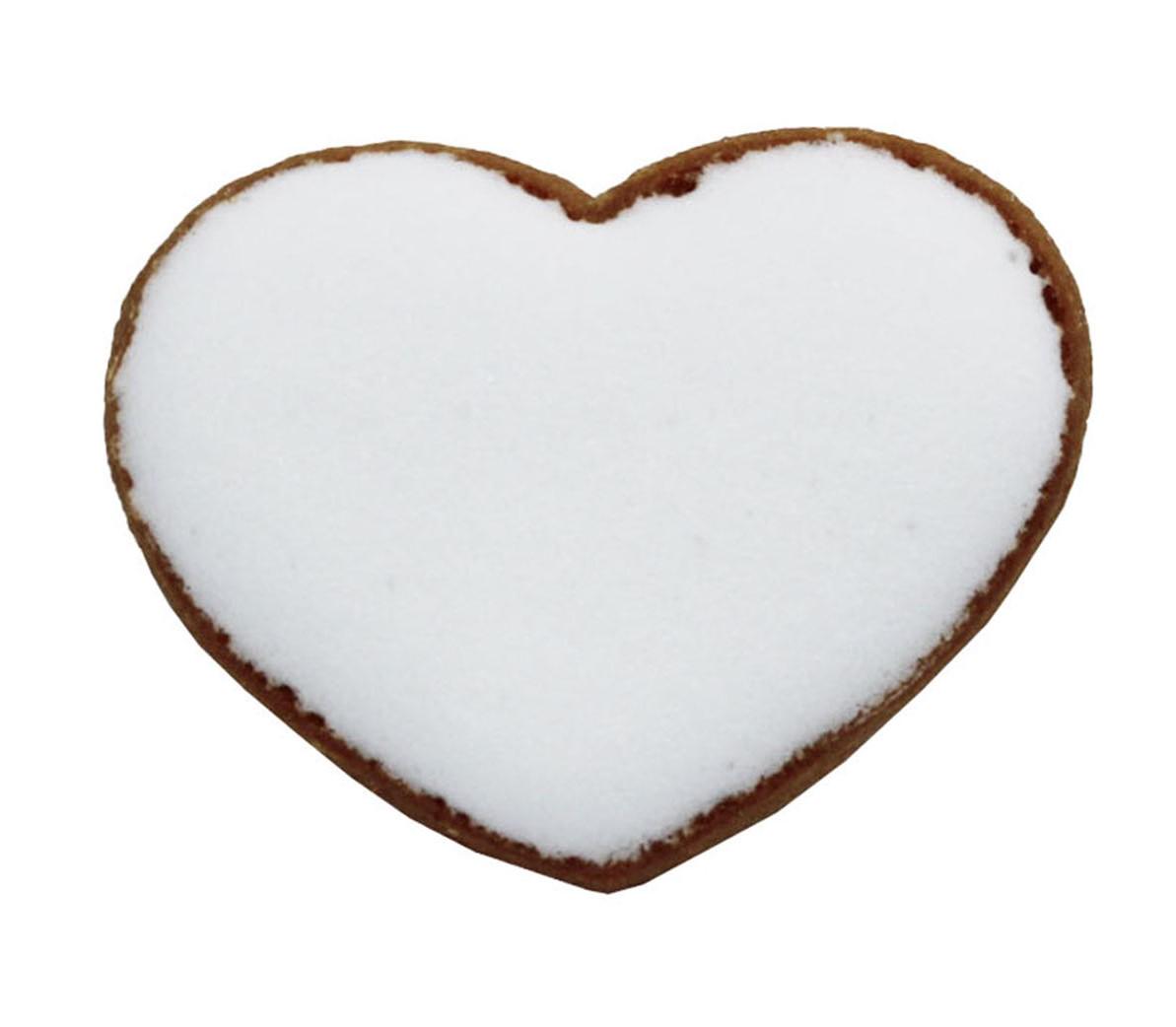 Пряник с индивидуальной печатью Крафт печиво Сердце 17х17 см 168 г