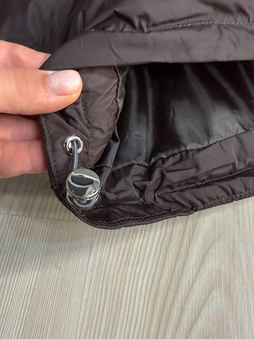 Куртка жіноча LADY YEP 10008 довга оверсайз пуффер з капюшоном р. 42 Коричневий (5512) - фото 7 Куртка жіноча LADY YEP 10008 довга оверсайз пуффер з капюшоном р. 42 Коричневий (5512) - фото 7