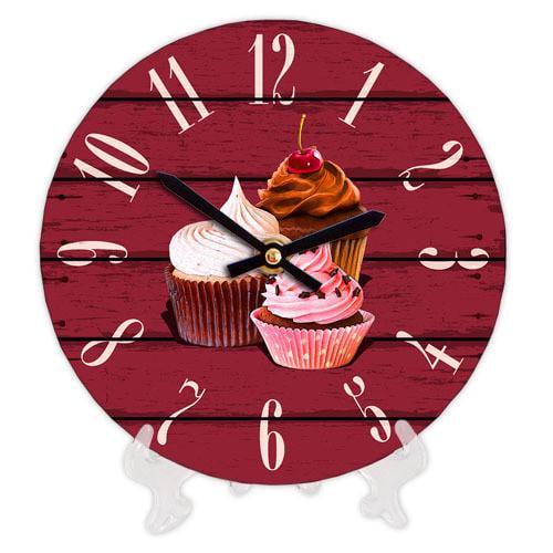Часы настенные круглые Presentville Пироженки 18 см (CH18 P 15S070)