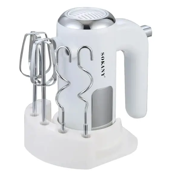 Міксер ручний Sokany SK-02025 2в1 800 Вт Білий