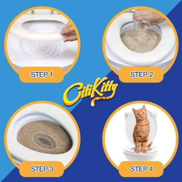 Система приучения кошек к унитазу Citi Kitty Cat Toilet Training 8631 Белый (18514558) - фото 2