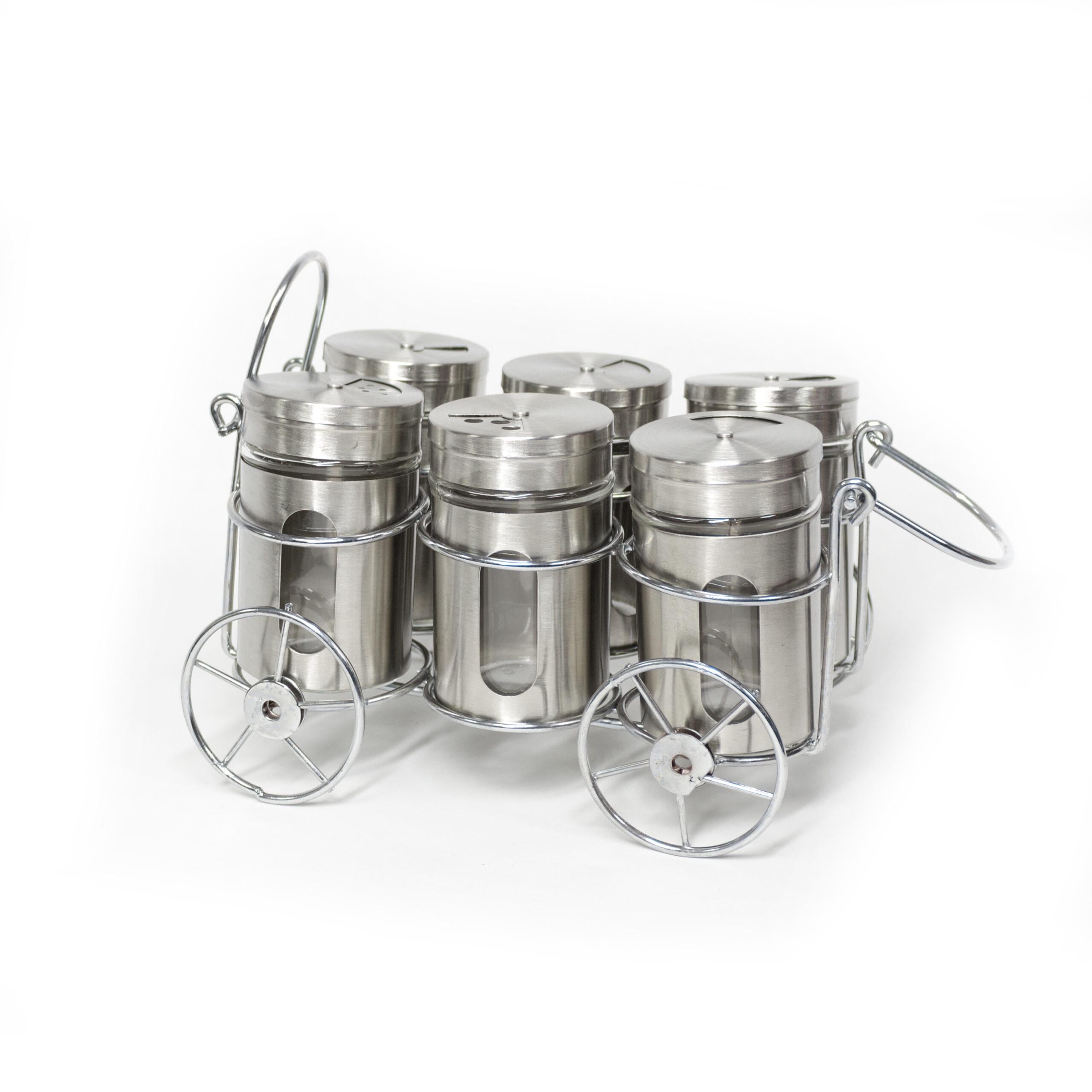 Набір для спецій 6 шт. баночки 1 шт. підставка 7 предметів