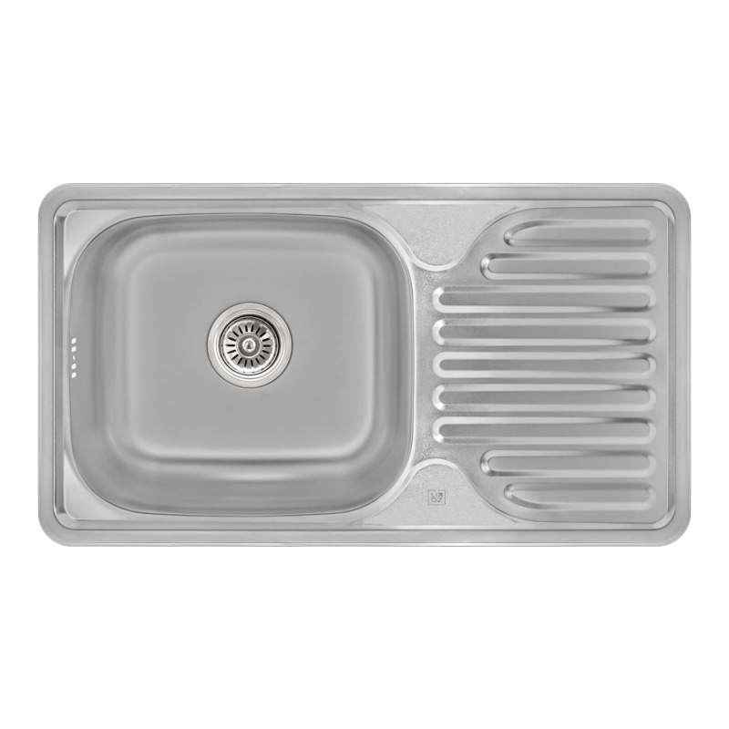 Мойка для кухни Lidz 7642 Satin 0,8 мм (LIDZ764208SAT)