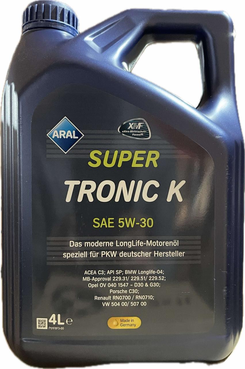 Моторное масло Aral SuperTronic K 5W-30 4 л (15F476)