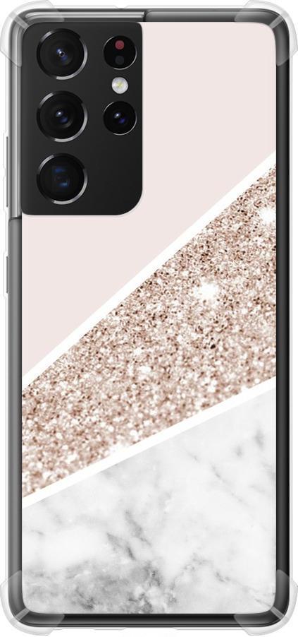 Чехол на Samsung Galaxy S21 Ultra (5G) Пастельный мрамор (4342sp-2116-42517)
