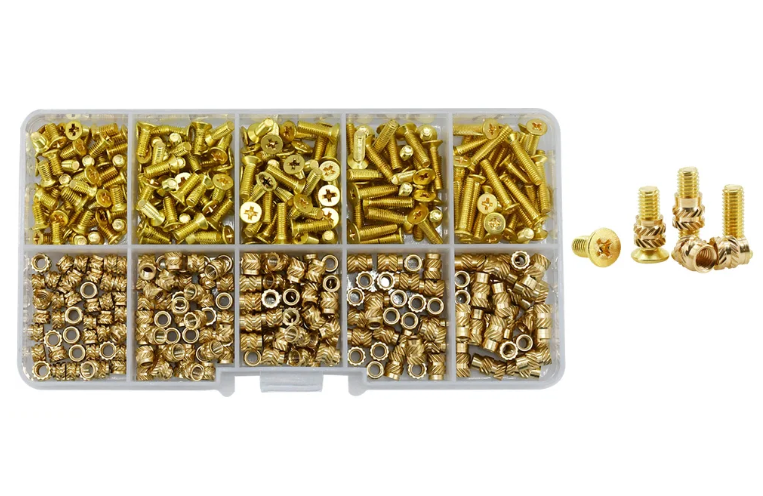 Набір термогайки та гвинти латунні для 3D друку та моделювання Spec М3 мм 420 шт. (SP-16734420)