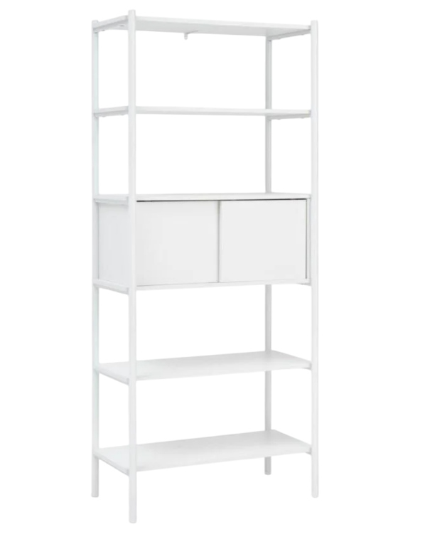 Стелаж на 6 полиць 2 дверей Білий (7a65de10)