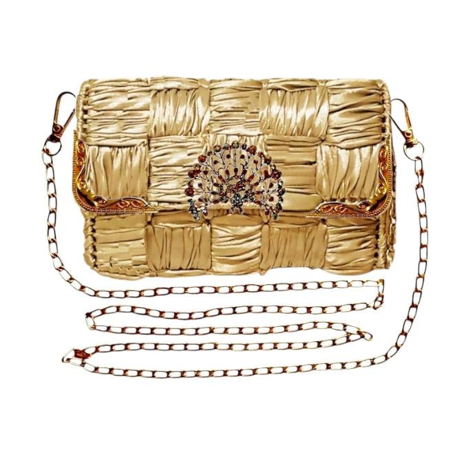 Набор для создания сумки из пластиковой канвы Декоративная брошь Павлин с нитками металлик Золотистый (8219-43) - фото 3 Набор для создания сумки из пластиковой канвы Декоративная брошь Павлин с нитками металлик Золотистый (8219-43) - фото 3