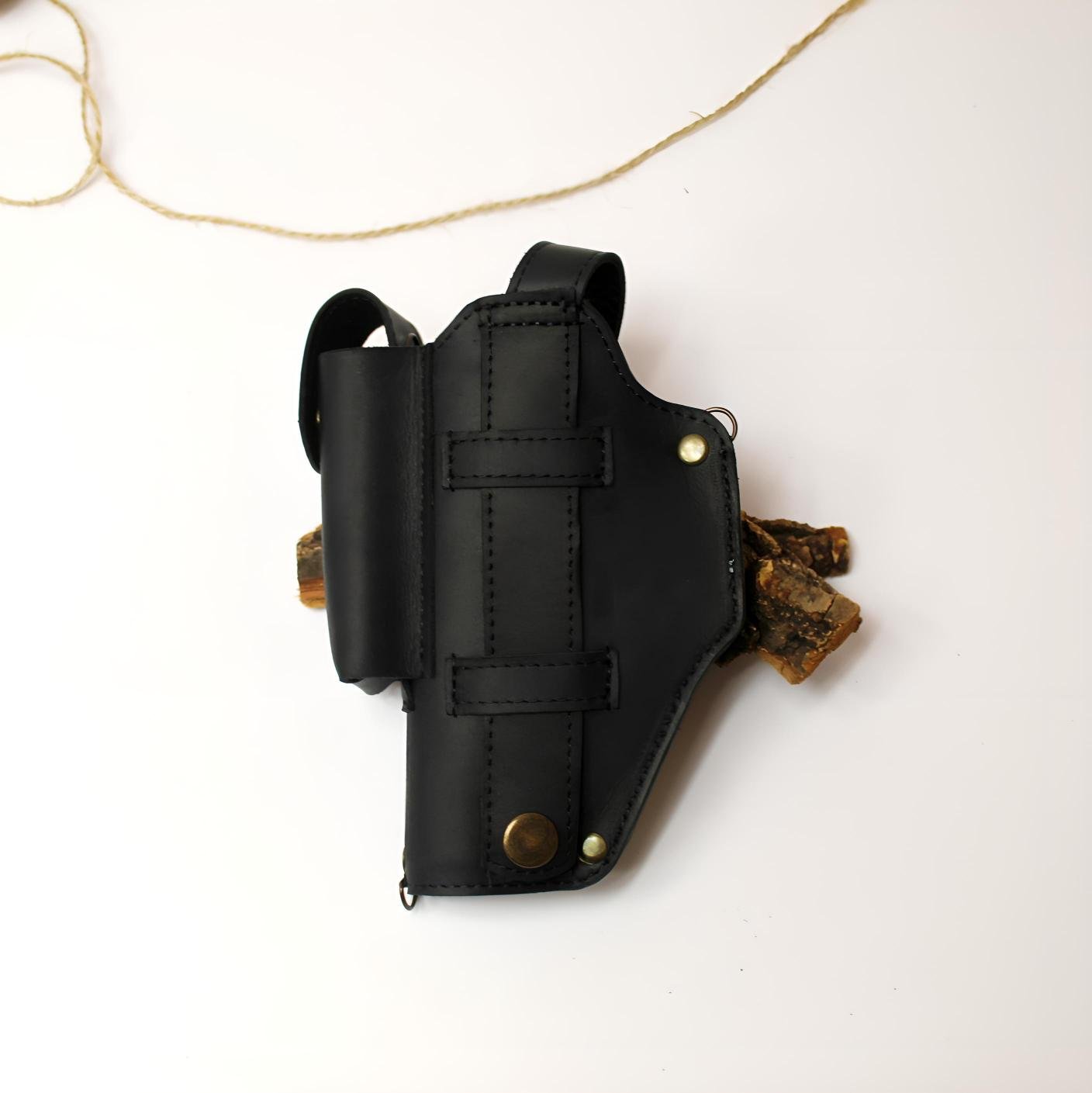 Кобура глок крепление пояс и молли с чехлом для магазина для ПМ/ТТ/Форт 12 (13751043) - фото 2 Кобура глок крепление пояс и молли с чехлом для магазина для ПМ/ТТ/Форт 12 (13751043) - фото 2