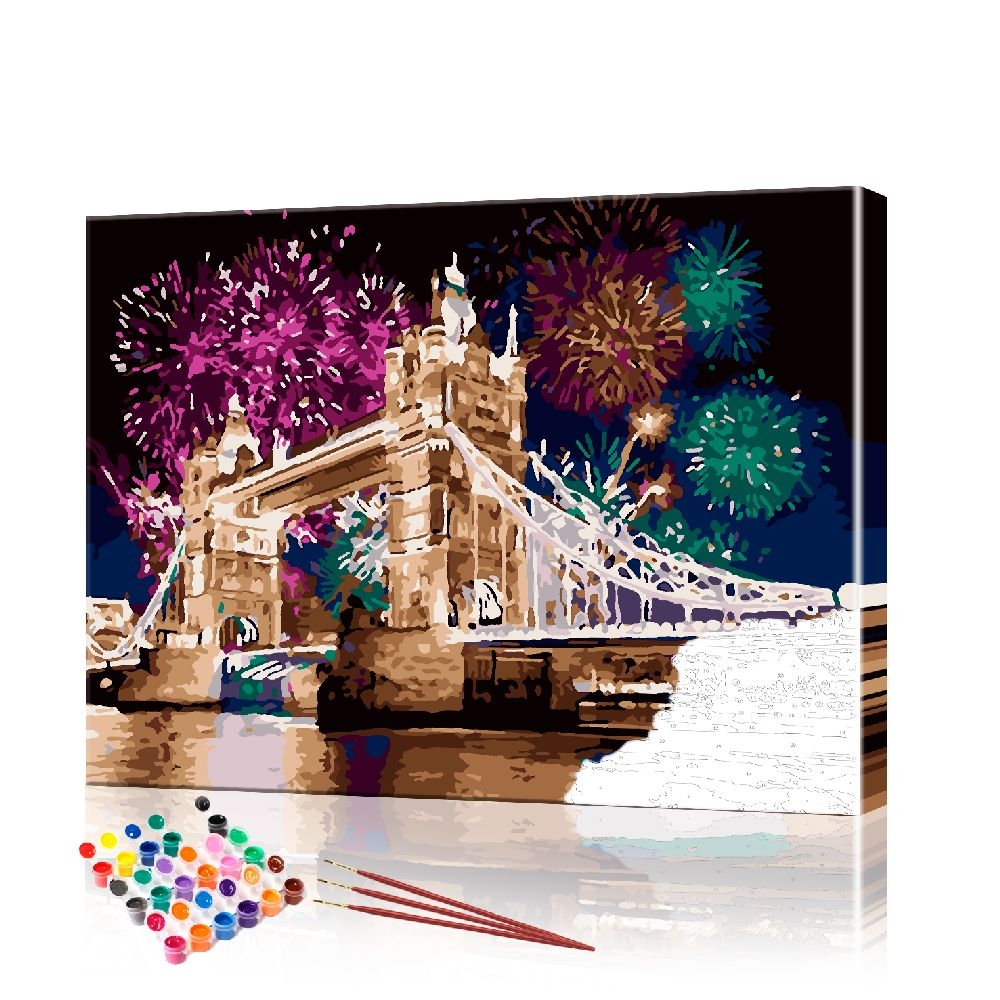 Картина по номерам ArtSale Тауэрский мост PBN0499 40х50 см